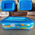 Ozean Splash Aufblasbares Kinderbecken: Dickes PVC für Spaß im Garten