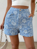 Elegante Jacquard-Shorts für Damen – Lässig sowie Modisch