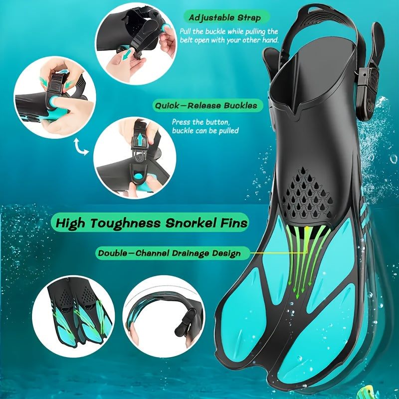 AquaFlex Schnorchelflossen – Ideal zum Schwimmen sowie Schnorcheln