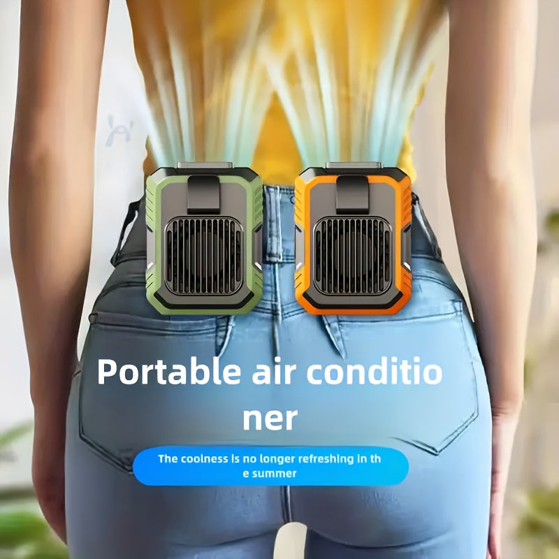 USB-wiederaufladbarer Taillenventilator – Tragbar inklusive drei Geschwindigkeitsstufen