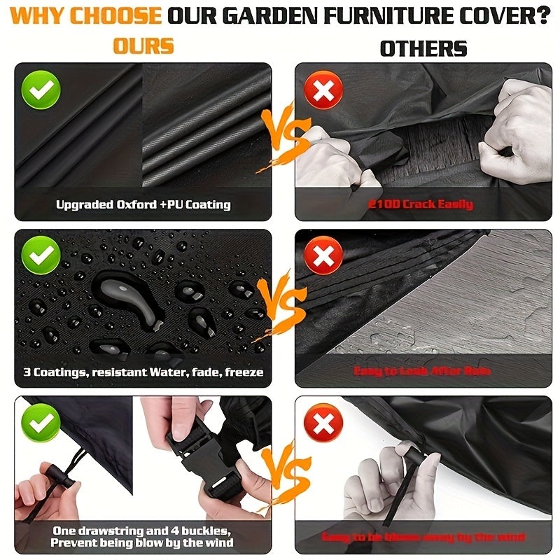 ShieldGuard Outdoor Abdeckung: Robuster Schutz für V-förmige Loungemöbel