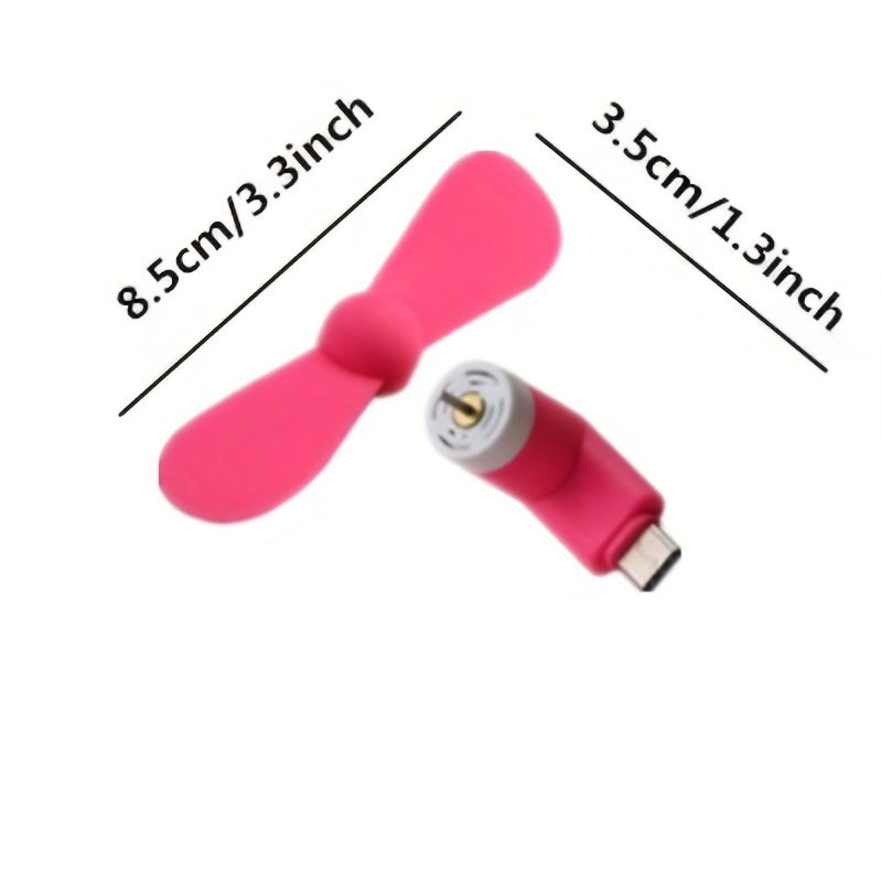 Mini tragbare Telefonventilatoren – Typ-C-Anschluss inklusive verstellbarem Winkel