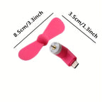 Mini tragbare Telefonventilatoren – Typ-C-Anschluss inklusive verstellbarem Winkel