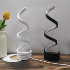 Spiral-LED-Schreibtischlampe: Moderne dimmbare Beleuchtung