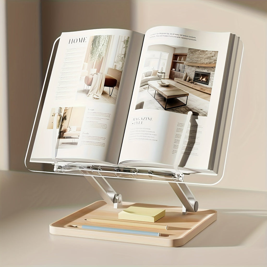 Ergonomischer Acryl-Leseständer – Verstellbar und Elegant