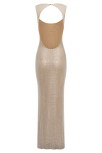 Damen Abendkleid mit Glitzer und Spaghettiträgern