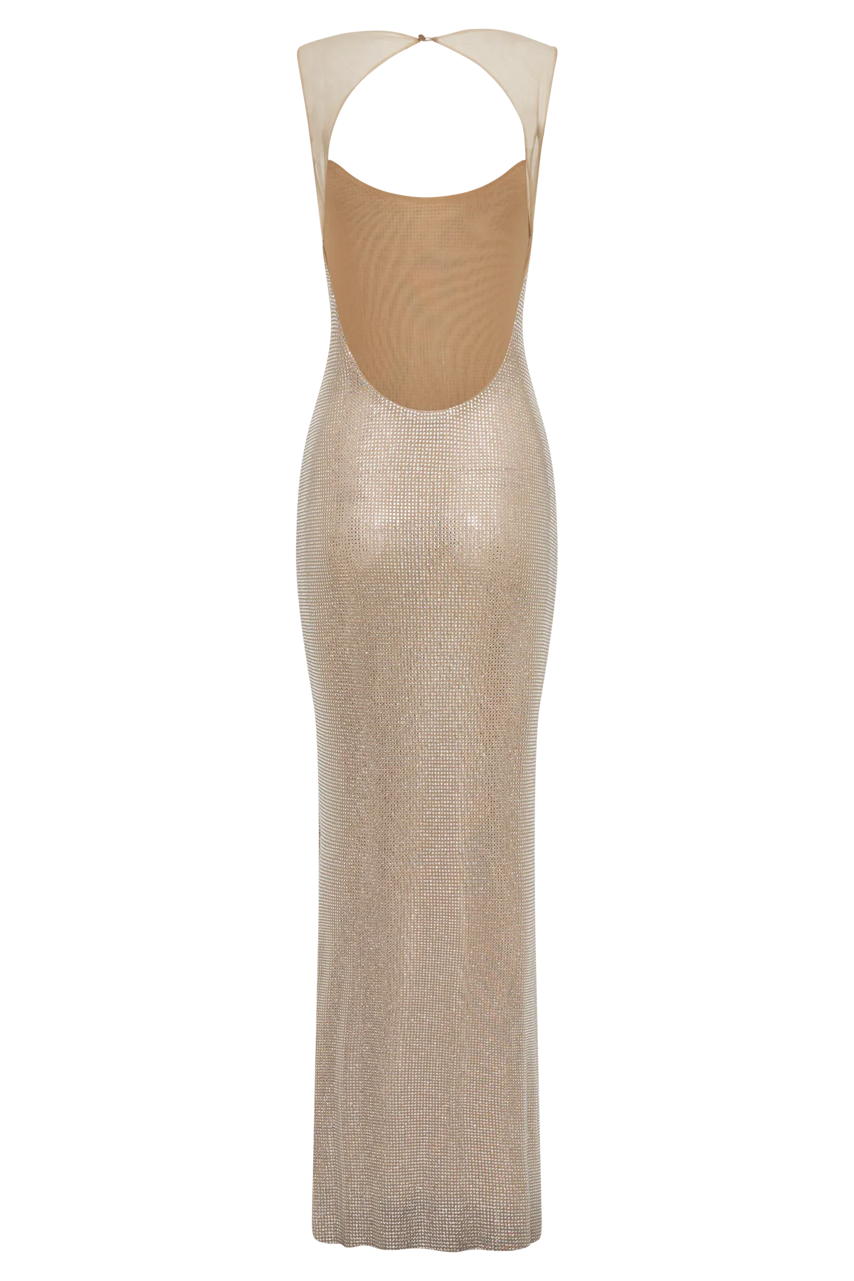 Damen Abendkleid mit Glitzer und Spaghettiträgern