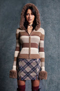 Pullover mit Strickstruktur in Braun