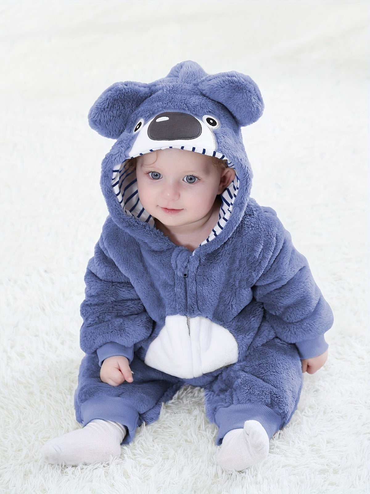 Benny Bären Strampler für Babys – Kuscheliger sowie warmer Overall für draußen