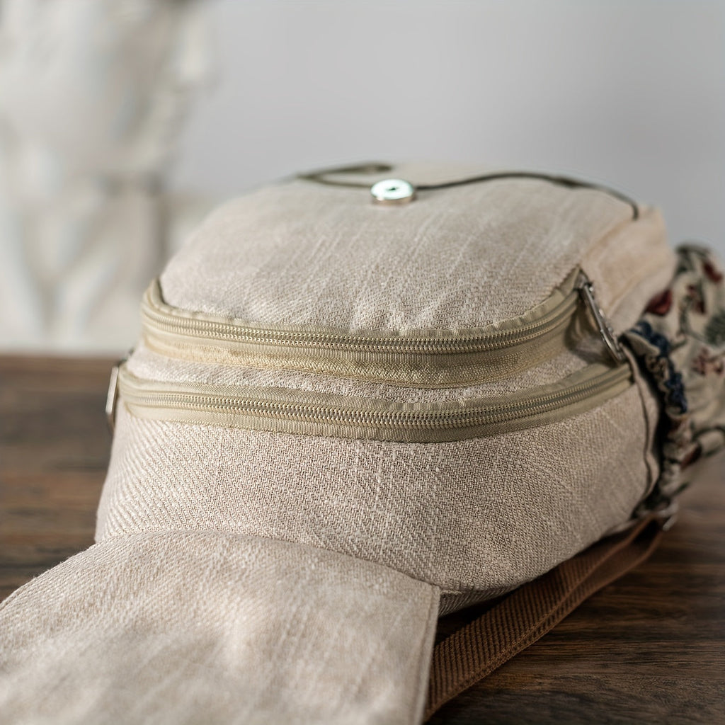 EthnoCharm Stickerei Rucksack – Künstlerisch und Funktional