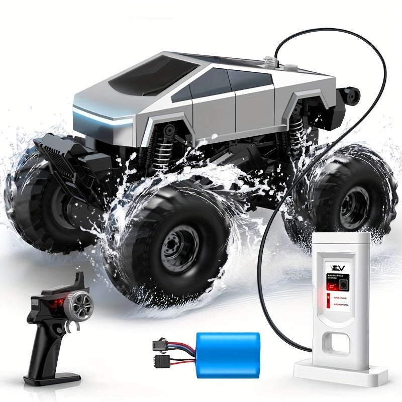 Amphibisches wasserdichtes RC-Auto: Schnelles Offroad-Abenteuerspielzeug