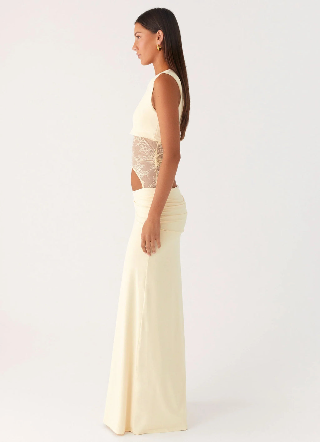 Maxikleid mit A-Linien-Rock