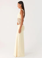 Maxikleid mit A-Linien-Rock