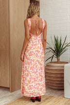 Made – Spitzen-Maxikleid mit Blumenmuster