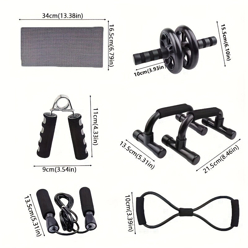 CoreMax Fitness Set – 7-teiliges Training für starke Bauch- sowie Kernmuskulatur