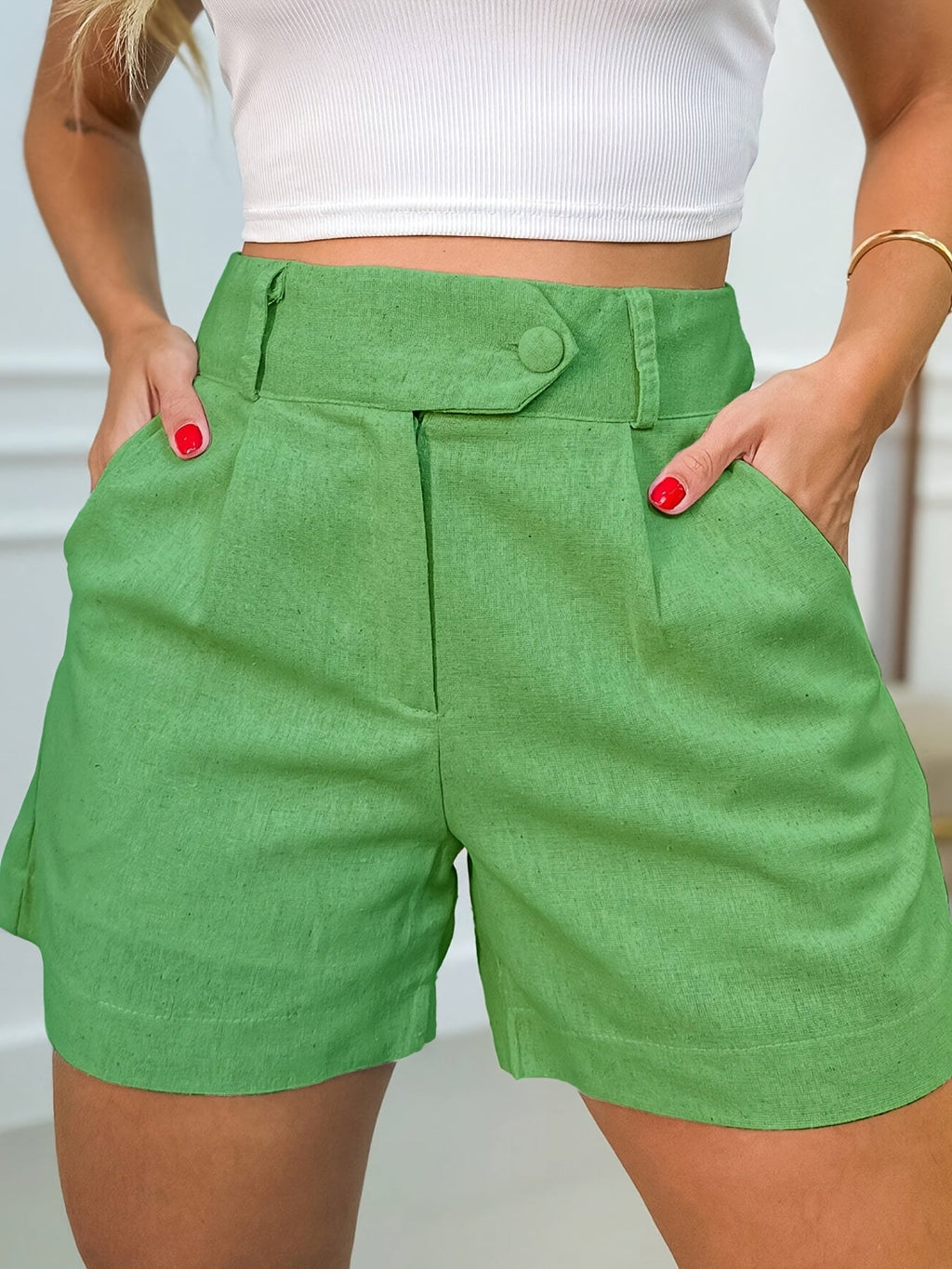 Elegante High Waist Shorts – Komfort sowie Stil in Einem