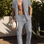 BreezeWear Herren Leinen Set – Luftig und Elegant für den Sommer