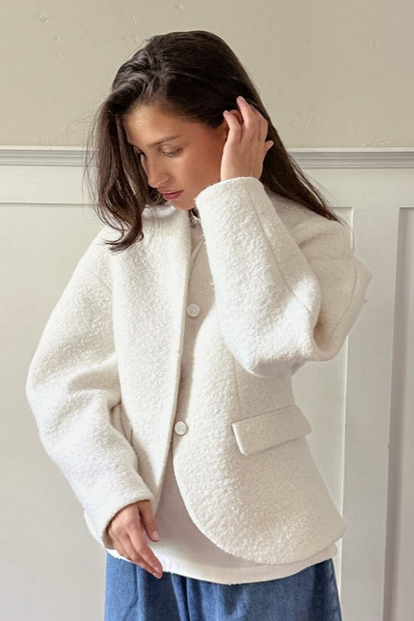 Jacke mit V-Ausschnitt