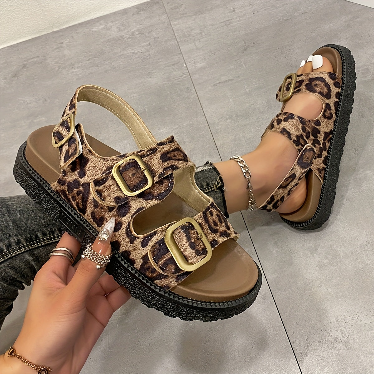 Trendige Damen Plattform Sandalen – Elegant und Komfortabel