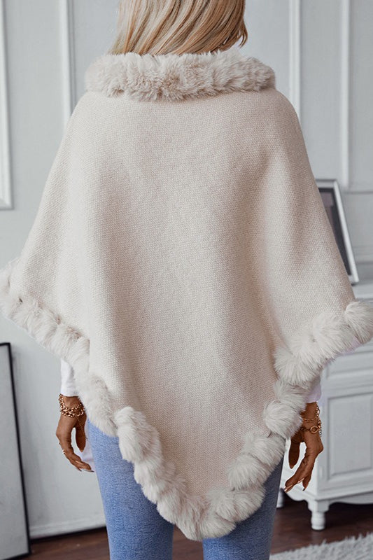 Mantel mit Strickstruktur
