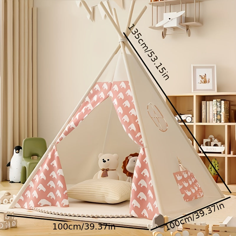 KiddieTipi Multifunktionales Tipi Zelt – Weiche Zelte für drinnen sowie draußen