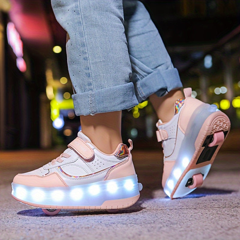 FlashRider Leuchtende Rollschuh-Sneakers – Ideal für Kinder mit Lichterspektakel