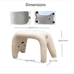 Katzenförmiger Plüschhocker – Gemütliches sowie Funktionales Design