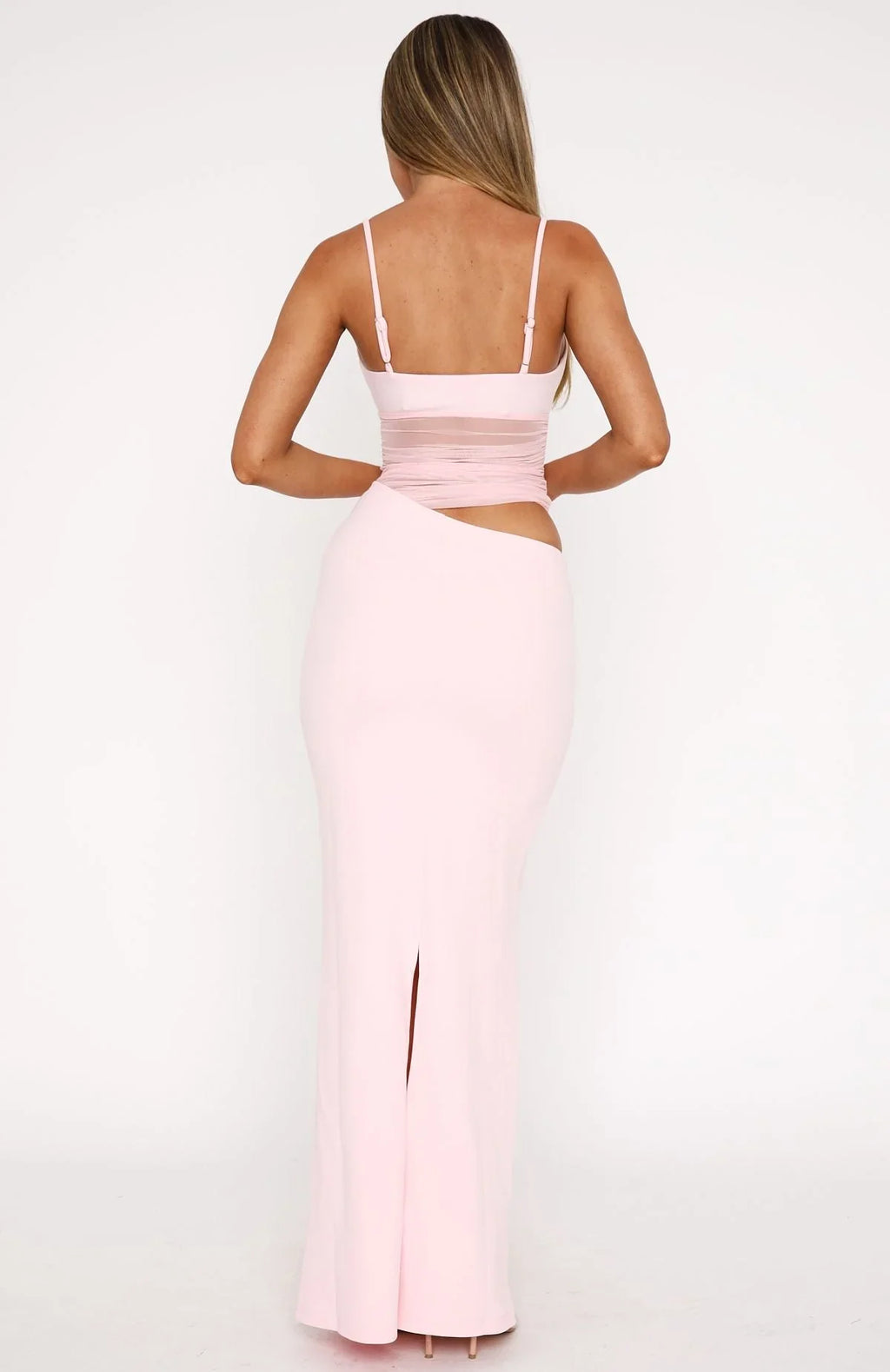 Lure – Maxikleid mit offenem Rücken und Beinschlitz