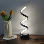 Spiral-LED-Schreibtischlampe: Moderne dimmbare Beleuchtung