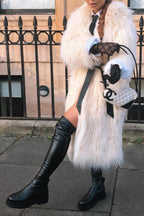 Overknee-Stiefel in Lederoptik