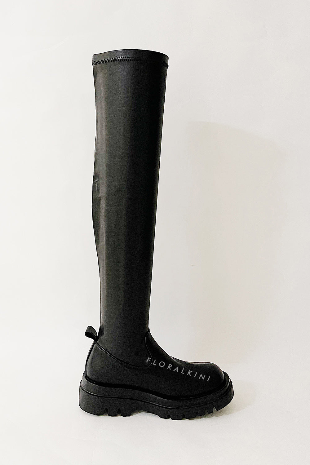 Overknee-Stiefel in Lederoptik
