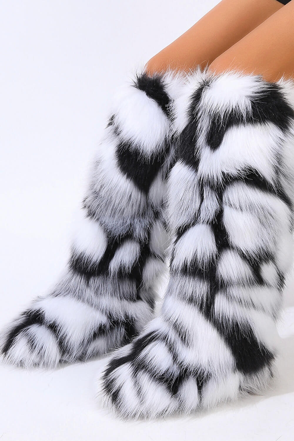 Overknee-Stiefel mit Kunstfell
