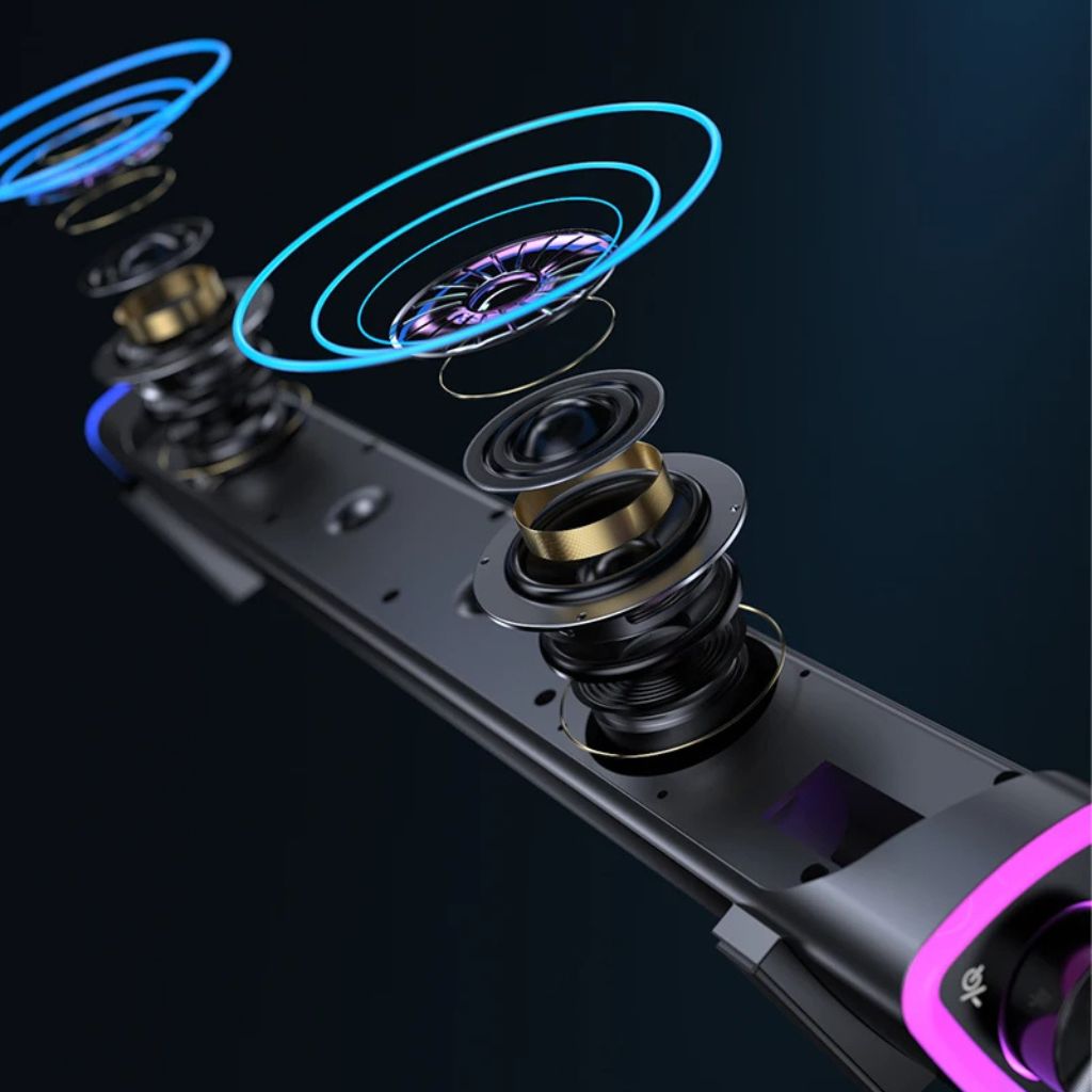 SonicBeam Gaming Soundbar – Dynamischer Klang inklusive LED-Ambiente