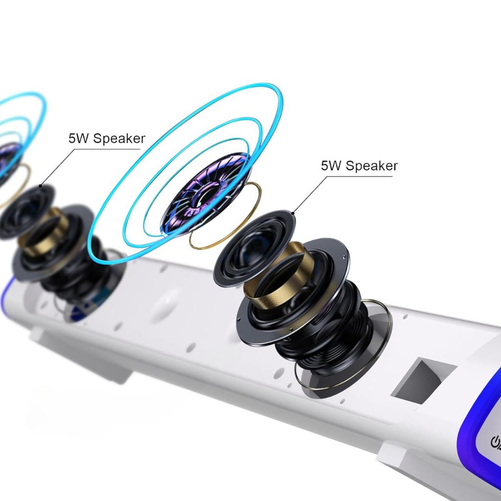 SonicBeam Gaming Soundbar – Dynamischer Klang inklusive LED-Ambiente
