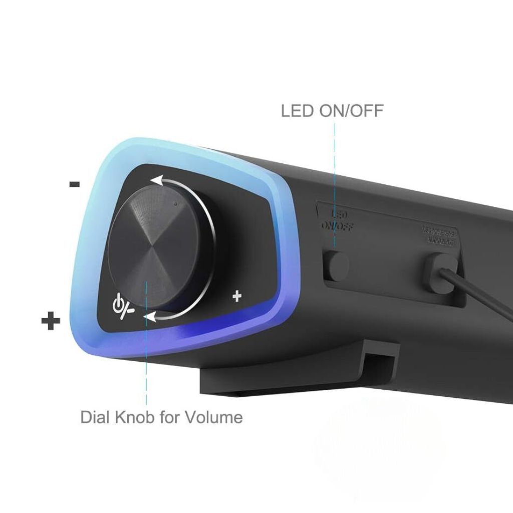 SonicBeam Gaming Soundbar – Dynamischer Klang inklusive LED-Ambiente