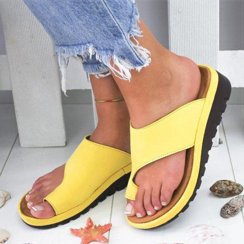 Komfortable Plattform Zehen-Trennsandalen: Sommer-Essential