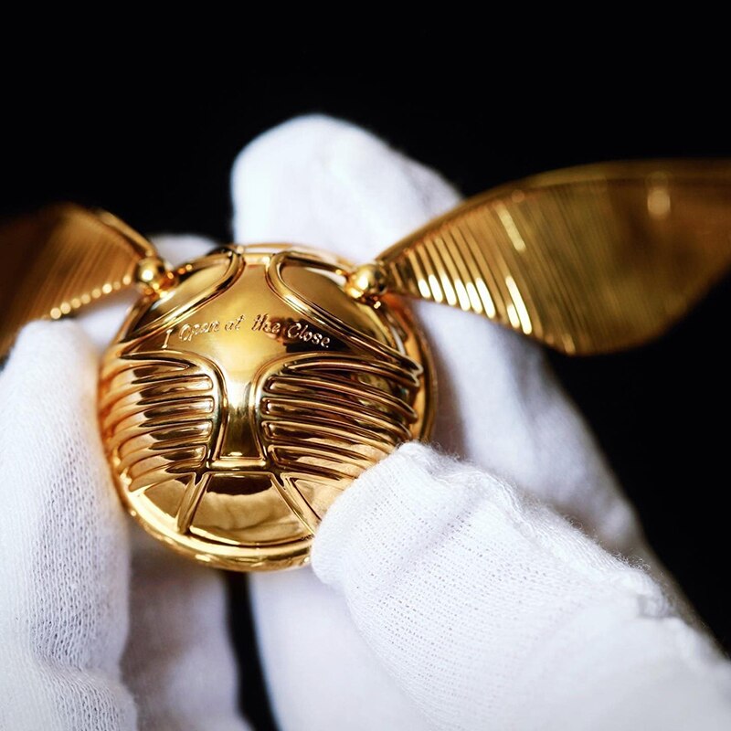 Goldene Flügel-Orb-Ringbox: Luxuriöse bewegliche Schmuckschatulle
