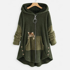Ultraweicher und warmer Plüsch-Kapuzenpullover