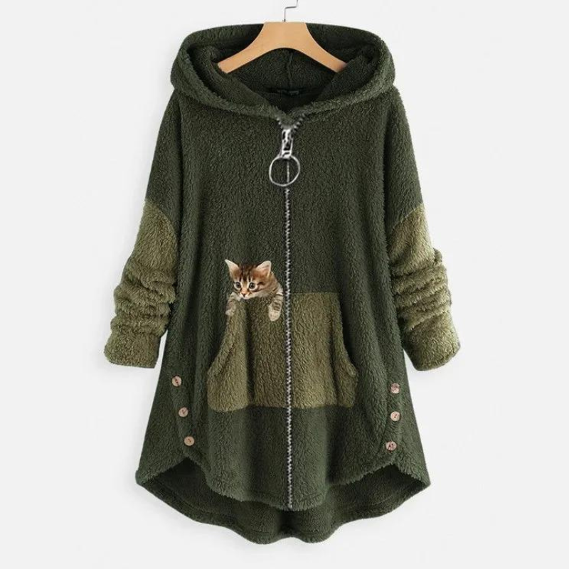 Ultraweicher und warmer Plüsch-Kapuzenpullover