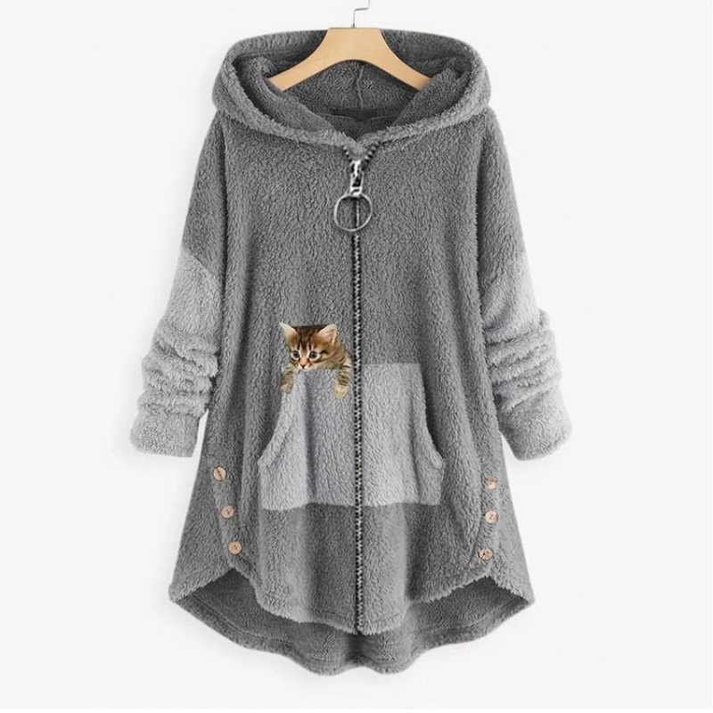 Ultraweicher und warmer Plüsch-Kapuzenpullover