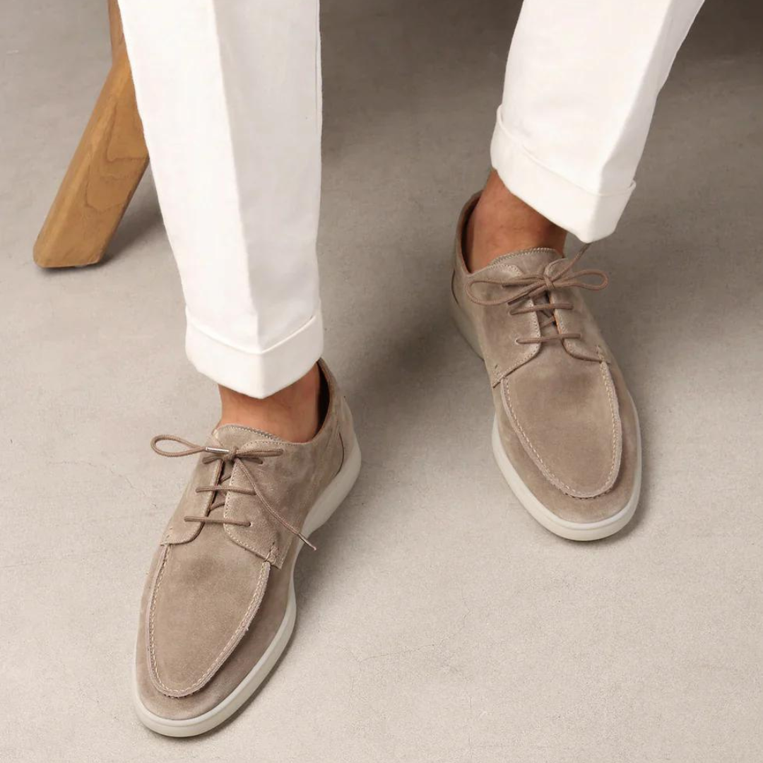 Weiche Wildleder Freizeitsneaker für Herren: Bequeme Alltagschuhe