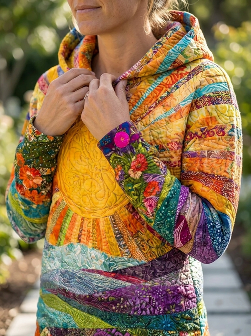 Bunte Sonnenaufgang Kapuzenpullover