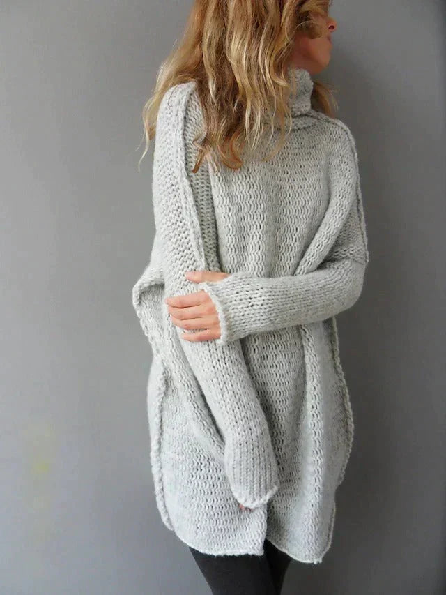Grauer Pullover Für Damen In Übergrößen