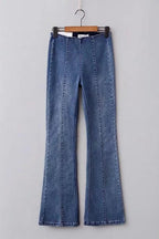 High-Waist Skinny-Jeans – Blau