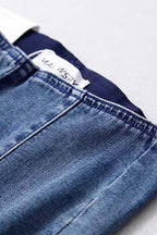 High-Waist Skinny-Jeans – Blau