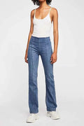 High-Waist Skinny-Jeans – Blau