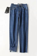 High-Waist Straight-Leg-Jeans