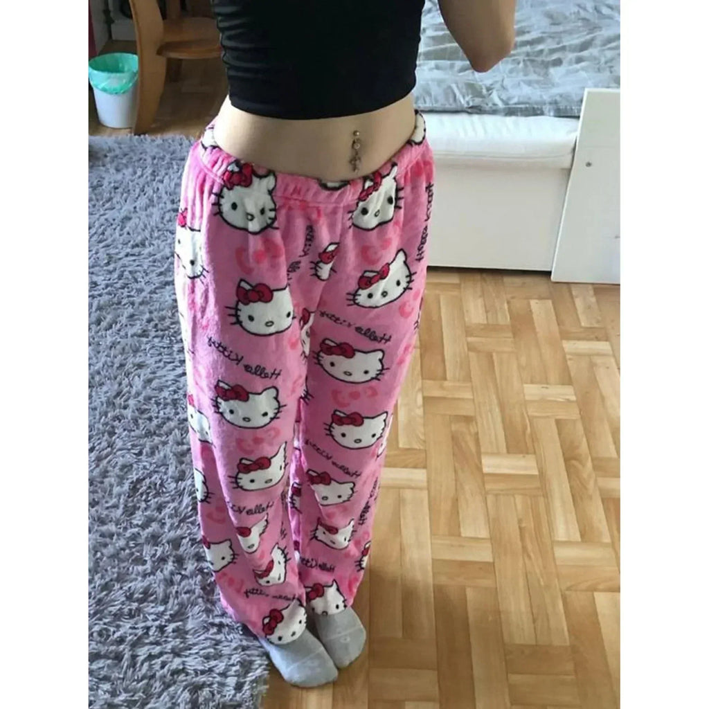 Hello Kitty Damen Schlafhose – Verspielt sowie Bequem für Traumhafte Abende