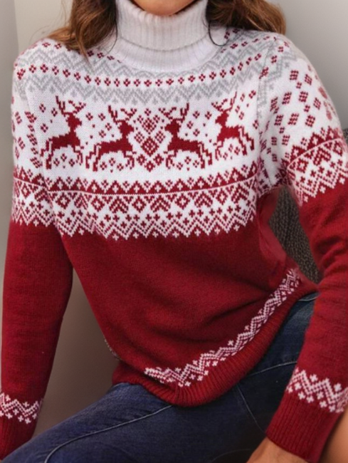 Eleganter Pullover mit Knopfleiste