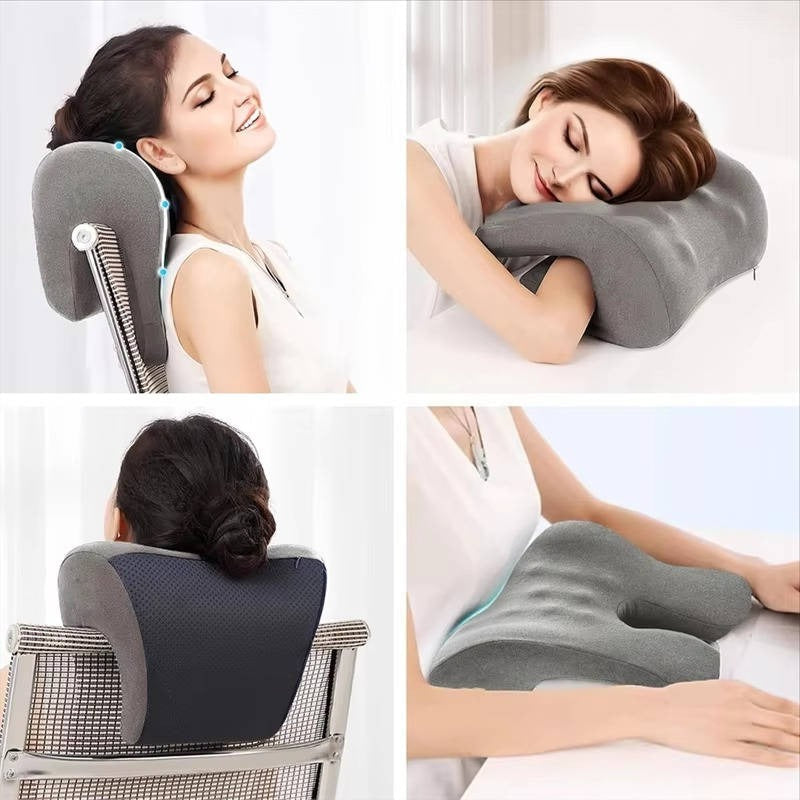 Ergonomisches Kopf- und Nackenstützkissen – Bequem Arbeiten und Entspannen